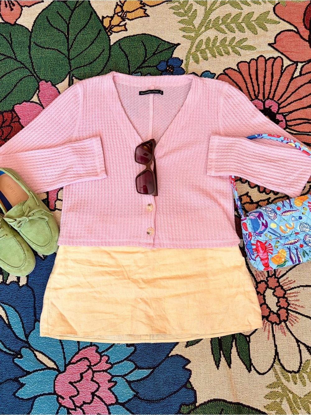 Abercrombie & Fitch Light Pink Knit Top